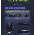 Wireless Keyboard and Mouse Combo 2.4G USB Silent Backlit Keyboard and Mouse Rechargeable Full-Size Slim Keyboard Mouse Set. 