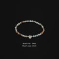 Alien New Classic Heart Shape A-Z Initial Letter Women Bracelet Temperament 4mm Stone Handmade Bracelet For Women Jewelry Gift. 