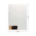 Plastic Material Folder Portable Transparent Waterproof File Organizer Reusable A4 Size Storage Bag for Office Use Student. 
