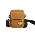 Canvas cute children's small bag Solid color Japanese mobile phone bag Korean version ins small square bag shoulder bag crossbody bag. 
