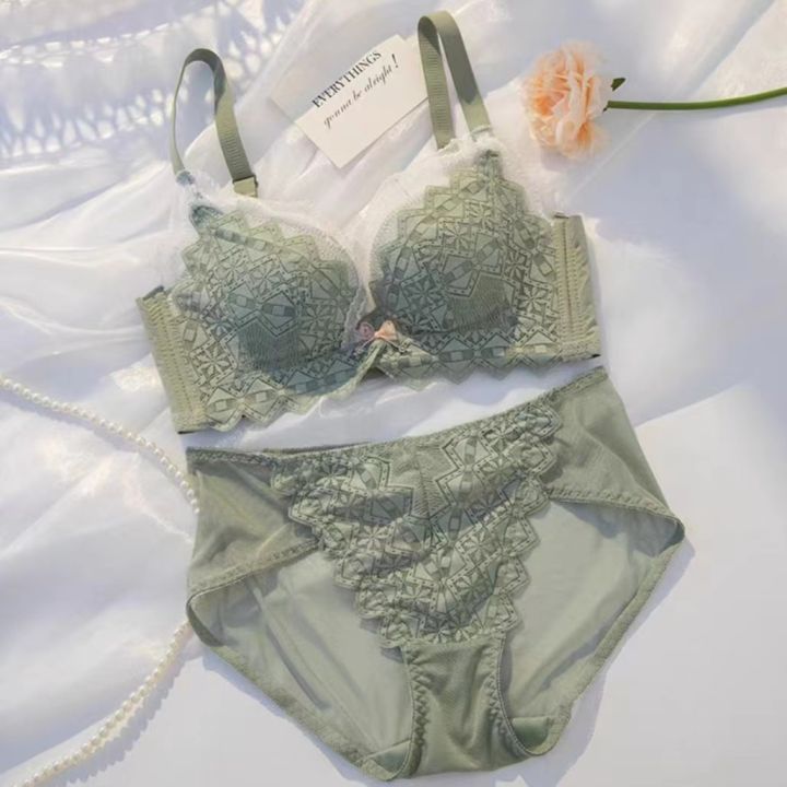 Khapsu Premium Quality Women's Lace pushup wired Bra Panty Set