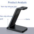 (New)D2 3 In 1 15W Wireless Vertical Charger D2 (White)/D2 (Black). 