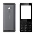 For Nokia 230 Steel Front & Backside Mobile Casing / Housing With Body - Phone Back Cover. 
