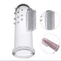 2 Pcs Silicone Finger Toothbrush Baby Tongue Cleaner for Infants Soft Tongue Scraper for Baby. 