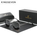 KINGSEVEN Authentic Vintage Sunglasses Men Polarized Women Hexagon Sun Glasses Stainless Steel Lunette De Soleil Femme N7748. 