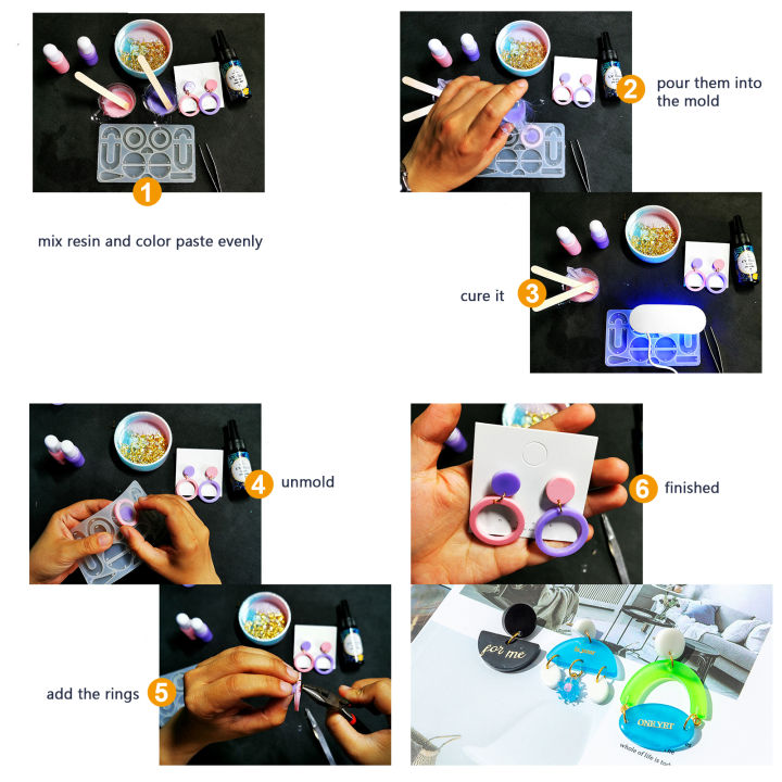 Migeet%20Epoxy%20Resin%20Mold%20Silicone%20kit%20and%20Tools%20Keychain%20Resin%20Molds%20Hanging%20Decor%20Mold%20Jewelry%20Making%20Kit%20Resin%20Earrings%20Pendant%20Molds%20Molds%20for%20DIY%20Crafts%20Making%20-%20Image%204