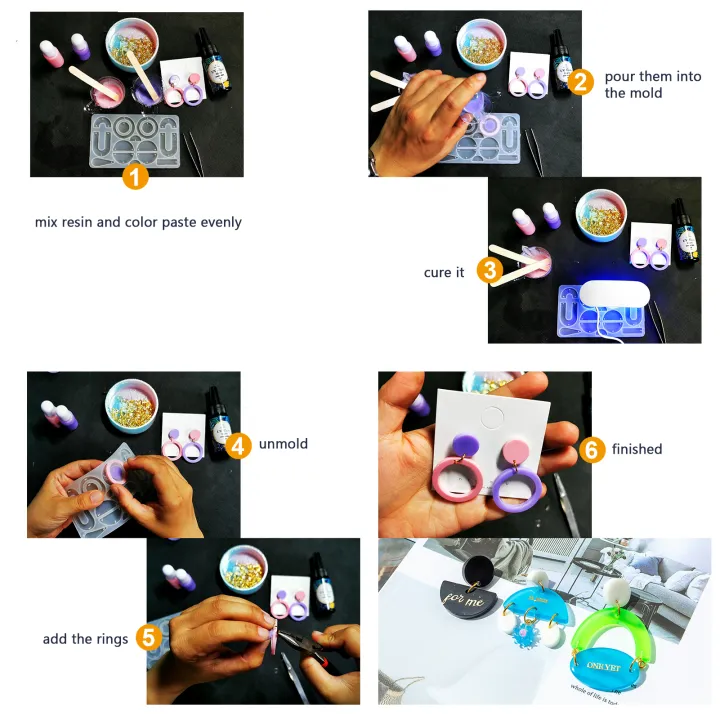 Migeet%20Epoxy%20Resin%20Mold%20Silicone%20kit%20and%20Tools%20Keychain%20Resin%20Molds%20Hanging%20Decor%20Mold%20Jewelry%20Making%20Kit%20Resin%20Earrings%20Pendant%20Molds%20Molds%20for%20DIY%20Crafts%20Making%20-%20Image%204