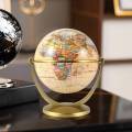 Retro Rotating World Globe Earth Antique Home Office Desktop Decor Geography Educational Learning Map School Supplies. 