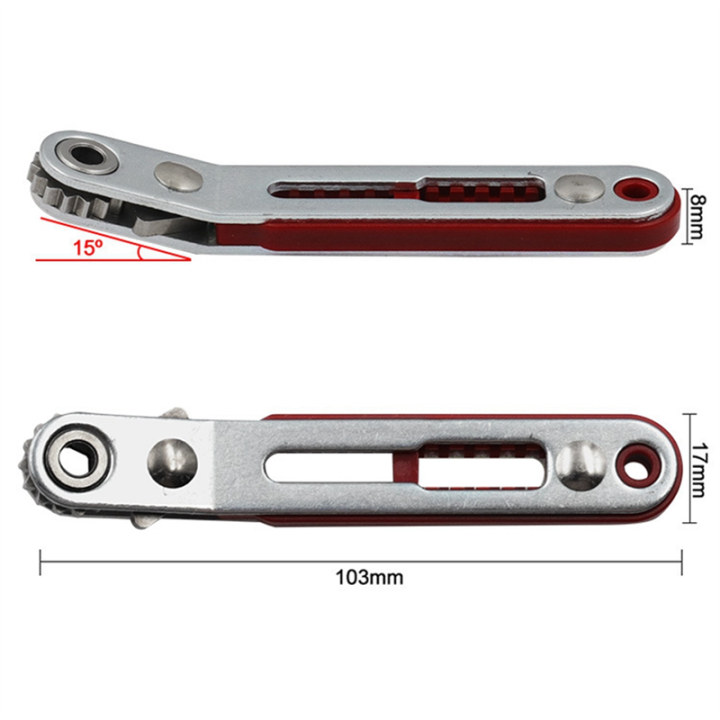 2%20Piece%20Mini%20Quick%20Ratchet%20Wrench%20Set%20Straight/Elbow%20Screwdriver%20Set%20Red%20&%20Silver%20Chrome%20Alum%20Alloy%20Steel%20Has%20Two%20Heads%20-%20Image%203