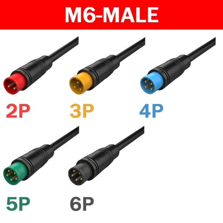 5/20/100%20PCS%20M6%20M8%20Julet%20Sensor%20Waterproof%20Electric%20Bicycle%20Butt%20Joint%20Plug%20Male%20Female%20Ebike%20Display%20Cable%20Connector%20Wire%2020cm%20-%20Image%206