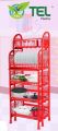 Classic Queen Kitchen Rack With Tray 5 Step Red - Add Functionality And Style To Your Kitchen With This Classic Queen Kitchen Rack Featuring A Tray And 5 Steps, In Vibrant Red Color.. 
