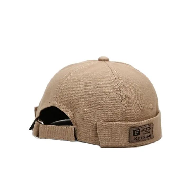 Men%20Hats%20Docker%20Cap%20Hats%20Beanie%20Sailor%20Cap%20Worker%20Hat%20Rolled%20Cuff%20Retro%20Brimless%20Hat%20with%20Adjustable%20-%20Image%203