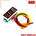 LED Display Mini 0.28 inch DC 0 -100V Digital Voltmeter 100V Volt Panel Indicator Monitor Voltage Meter-1PCS - Compact Digital Voltmeter -Red. 