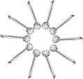 Stainless Steel Nose Pin (5 Pcs White 5 Pcs Colorful ) 10Pcs. 