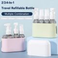 2/3/4-In-1 Travel Bottle Set Combination Shampoo Shower Gel Hand Wash Lotion Split Empty Bottle Travel Kit Travel Accesorios. 
