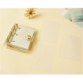 Student Portable Small Notebook Ring Binder Kawaii Daily Memos Mini Book School Supplies Creative Cute Transparent 3 Ring Mini Loose-leaf Hand Book.