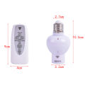 Wireless Remote Control Sound Light Sensor Lamp Holder E27 Lamp Bases Socket. 