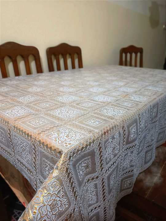 Protect%20Your%20Table%20With%20The%20Pvc%20Waterproof%20Oil-Proof%20Gold%20clour%206%20seater%20Dining%20Linen%20Tablecloth%20Protector%20Dining%20Table%20Cover-84%20X54%20inches/4.6%20hat%20by%203%20hat-%20lira-2%20-%20Image%202