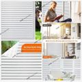 3D Frosted Decorative Window Film Privacy Static Cling Adhesive Stained Glass Film Matte Decals UV Protection Window Stickers. 