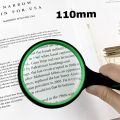110mm Multiple Colors Handheld Plastic Magnifying Glass Reading Magnifying Glass. 