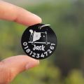 Customizable cat name tag. 