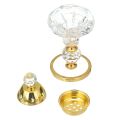 【Daily Necessities For Anyone Store】Arabian Style Crystal Incense Plating Metal Incense Burner Traditional Mabkhara Home Desktop Decorative Ornt.