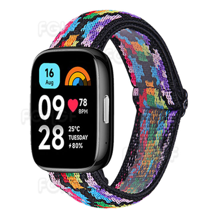 Watch Band For Redmi Watch 3 Active Strap Nylon Elastic Replacement Wristband For Xiaomi Redmi Watch 3 Active Bracelet Correa