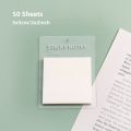 【Factory-direct】 Panda Online 50 Sheets Transparent Multicolor PET Sticky Notes Waterproof Stickys Memo Messages Post it Notes. 