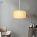 Pendant Lights Paper Lampshade (E27 Bulb) Simple/Off Switch Bedside Ceiling Light for Reading Room.