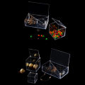 Clear Acryl Cube Favor Box of Plexi Acrylic Glass Plastic Storage Wedding Party Gift Package Organizer Home Office Usage jingu.