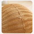 Open Storage Basket DIY Hand Woven Hamper Box for Countertop Desktop Picnic.