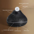 Volcanic Aroma Diffuser Essential Oil Lamp 160ml USB Portable Air Humidifier with Color Flame Night Light.