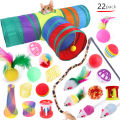 Cat Toys Mouse Shape Balls Foldable Cat Play Tunnel Kitten Tower Funny Cat Tent Pet Supplies for Indoor Cats.