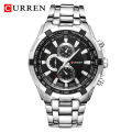 CURREN 8023 Quartz Watch Men Waterproof Sport Military Watches Mens Business Stainless Steel Wristwatch Male Clock reloj hombre KEEMEEUYZO. 