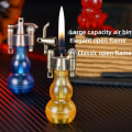 New Creative Shape Transparent Warehouse Mini Gourd-Shaped Wheel Lighter Butane Lighter Inflatable Lighter Daily Necessities Lighter Lighter Cigarette Accessories Home Garden Kawaii Lighter Unlimited. 