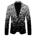 Chaqueta de lentejuelas estampadas para hombre, traje con diseño de Dj, Club, escenario, cantante, ropa para Club nocturno, boda, fiesta, 2024.