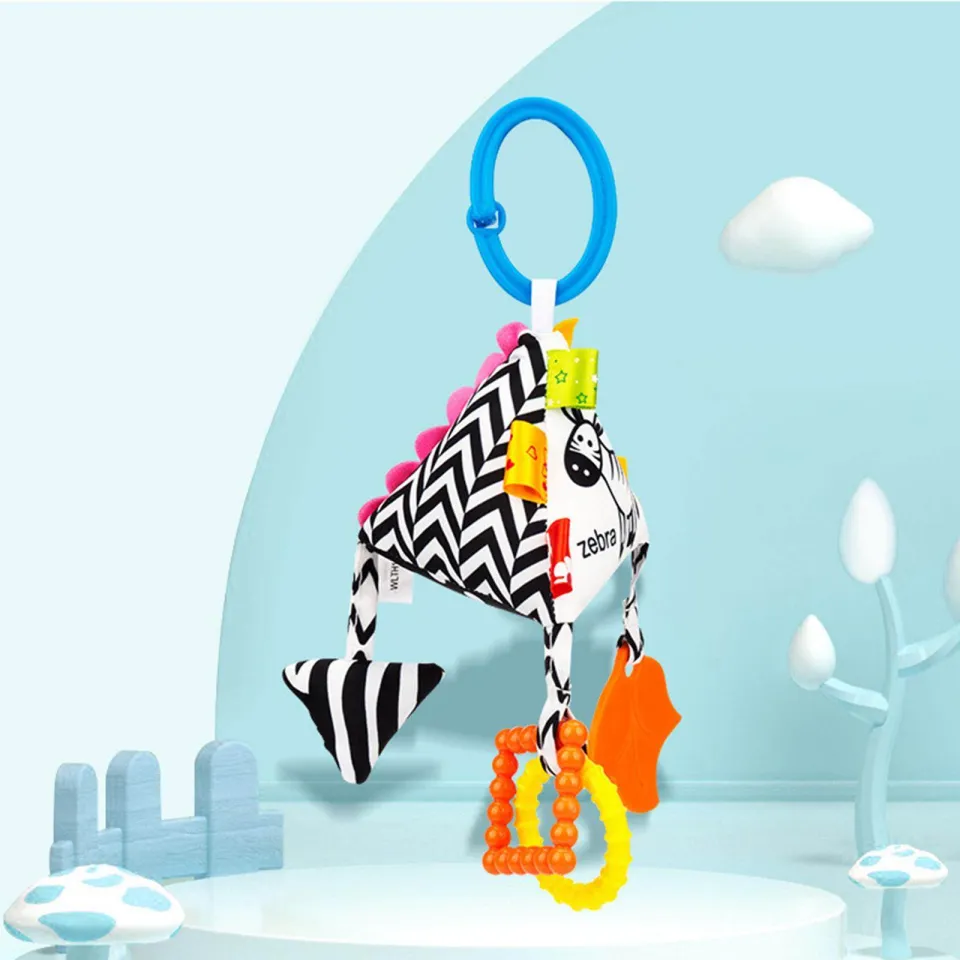 Car Seat Baby Rattle Toys 0~3 Months Infant Toys, Black and White