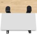 2x Under Desk Keyboard Tray Foldable Brackets Desk Extender Desktop Extension Shelf Clamp 9x4.3cm. 