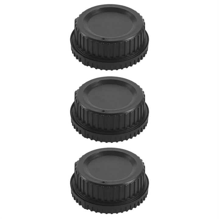 3X Black Plastic Camera Cover Rear Lens Cap for Nikon Digital