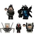Skibidi Toilet Building Blocks Toy Set Tv Man Cameraman Speakerman Drill Man Clock Camera Speaker Man Skibidi Toilet Block Toy.