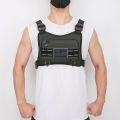 Sports Chest Bag Water Resistant Lightweight Front Chest Pack Running Vest Bag With Built-In Phone Holder Extra Storage.