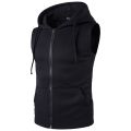 Mens Sleeveless Hoodies Fashion Hooded Sweatshirt Bodybuilding Men vest Clothing Sweatshirts Men Hooded Tracksuit.