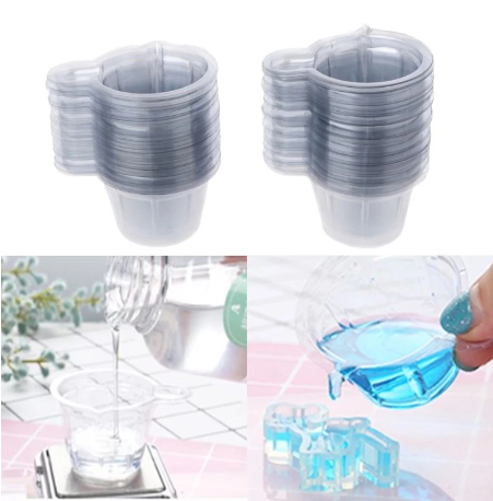 10Pcs/Set 40Ml Disposable Liquid Cup Plastic Measuring Cups Used For Liquid Measuring Mixing Container Cups