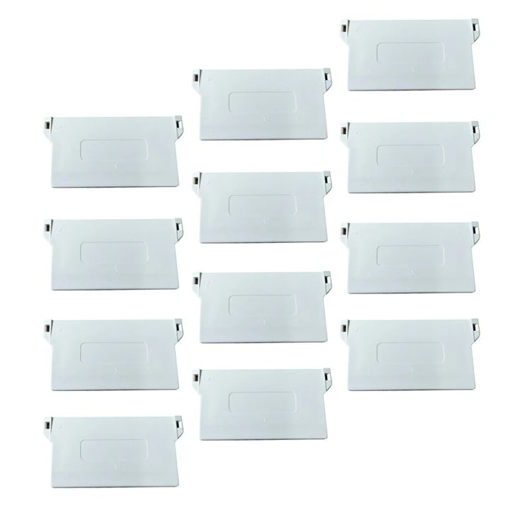 12Pcs 89mm White Vertical Blind Bottom Vertical Blind Tabs Chainless Slat Louver Weights for Slats Drapes Curtain Repair Spare