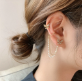 Trendy Fashionable Korean Elegant Cute Rhinestone Butterfly Pearl Stud Earrings for Girls Simple Stylish Fashion - Earring for Women New Collection. 