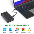 Navceker Thunderbolt 3 USB C HDMI KVM Switch 4K 60Hz Type C USB KVM Switcher 87W PD Charge for 2 Computer Macbook 1 HDMI Monitor.