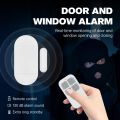 130DB Door Window Entry alarm Wireless Remote Control Door Sensor Alarm Host Burglar Security Alarm System Home Protection Kit.