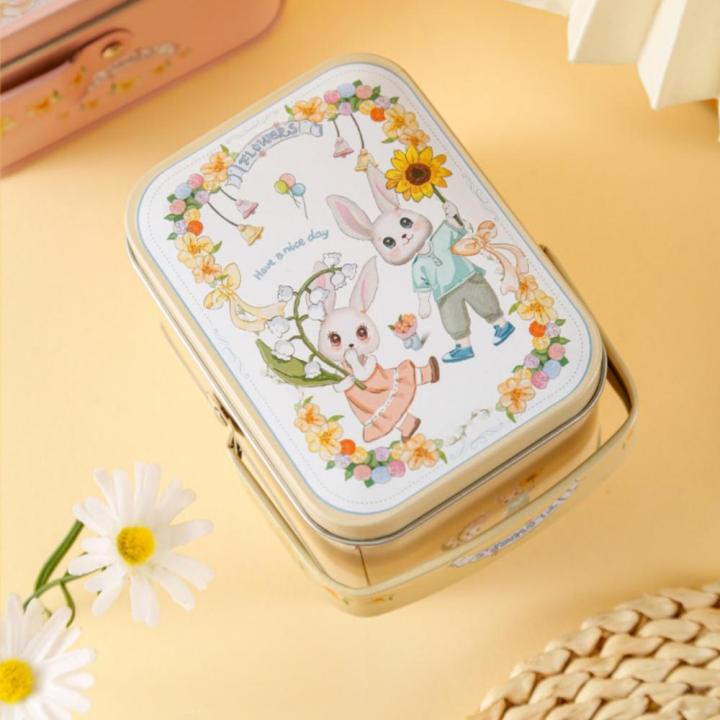 Tinplate%20Box%20Unique%20Handled%20Portable%20Cookie%20Tin%20Decorative%20Lightweight%20Candy%20Box%20for%20Wedding%20Easter%20Party%20Celebration%20-%20Image%204