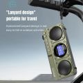 SANSUI F28 Mini Elderly FM Radio Outdoor Wireless Bluetooth Speakers MP3 Walkman Hi-fi Sound Quality LED Clock Lyrics Display TF.