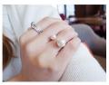 Indispensable -Korean Pearl Ring Female Fashion Opening Adjustable Size Wild Simple Personality Ring Jewelry- Innovative.